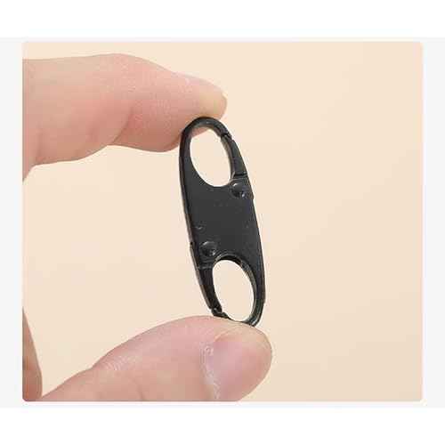 12Pcs Double Small Carabiner Clips, Zipper Pull Replacement Zipper Clip Theft Deterrent Zipper Locks Anti Theft for Backpacks Traveling Camping Suitcases
