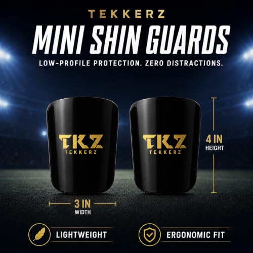 Miniature Shin Guard - Black - Protective Soccer Gear