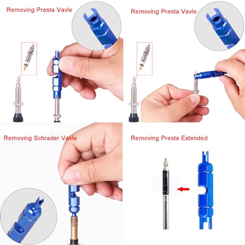 COTOUXKER Tubeless Sealant Injector, Bike Tire Sealant Injector Syringe 2 Ounces with Valve Core Removal Tool for Bike