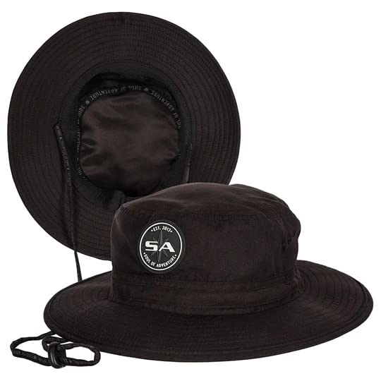 S A Company Bucket Hat | UV 50+ for Adults | Sun Protection with Adjustable Fit, Moisture-Wicking Fabric Black
