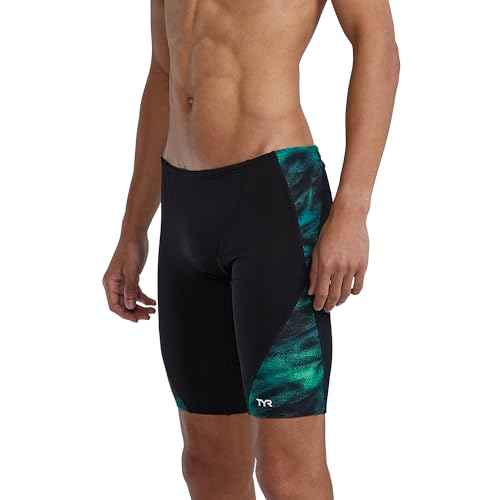 TYR Mens Durafast Elite Blade Splice Jammer Swimsuit