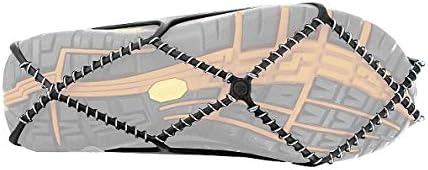 Yaktrax Walker Traction Cleats for Snow and Ice,Black,Large