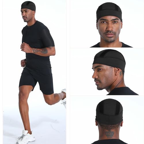 vidsel Skull Cap Cooling Helmet Liner Beanie Breathable Mesh Sweat Wicking Cycling Running Hat for Men Women