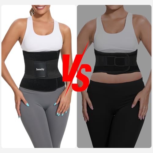 Women's Waist Trimmer Belt for Workout & Fat Loss - Black, 43.3"