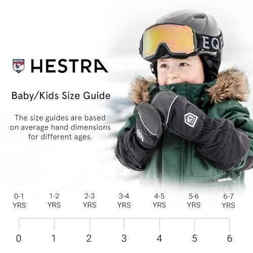 Hestra CZone Junior Mitt (Youth 2-13yrs) I Waterproof, Insulated Kids Mitten for Skiing, Snowboarding or Playing in The Snow