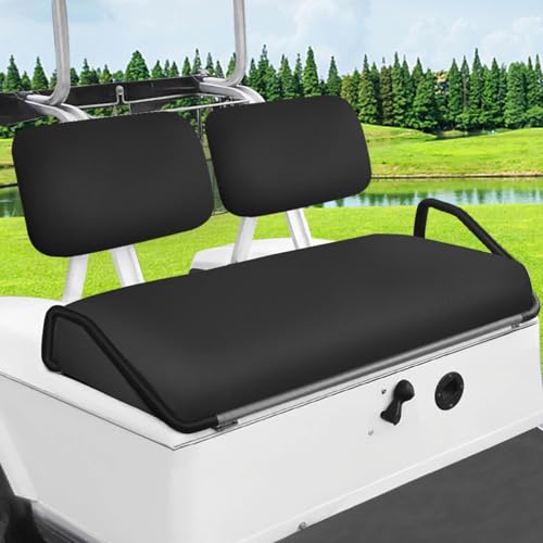 Golf Cart Seat Covers Set for Yamaha G22 G19 G16 G14 G11 G9 G8 G2 Club Car DS Pre-2000 Black