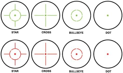 Barska AC12176 1x35 Red Dot Rifle Scope Illuminated Red/Green Multi Reticle with Mount, Matte Black