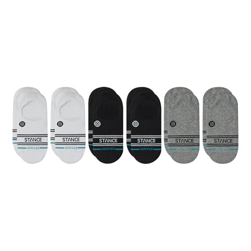Stance Vital No Show Socks for Men and Women - Large Multicolor