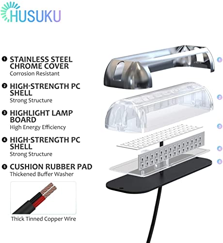 Blue Marine Underwater Boat Light 84LED 3000LM 180° Waterproof 10-36V