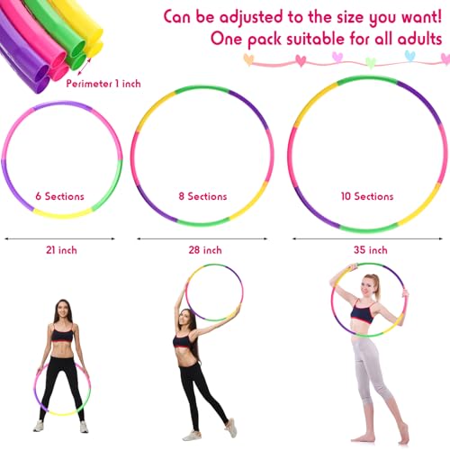 26 Inch Color Detachable Hoop Fitness Waist Exercise Ring for Cardio & Gym