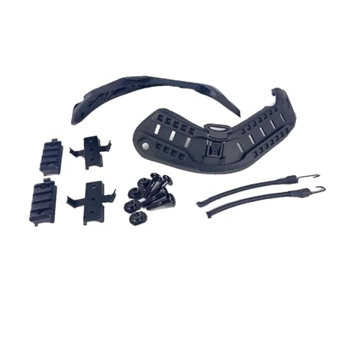 Airsoft Helmet Rail Set Accessories for MICH PASGT Helmet - Black, One Size