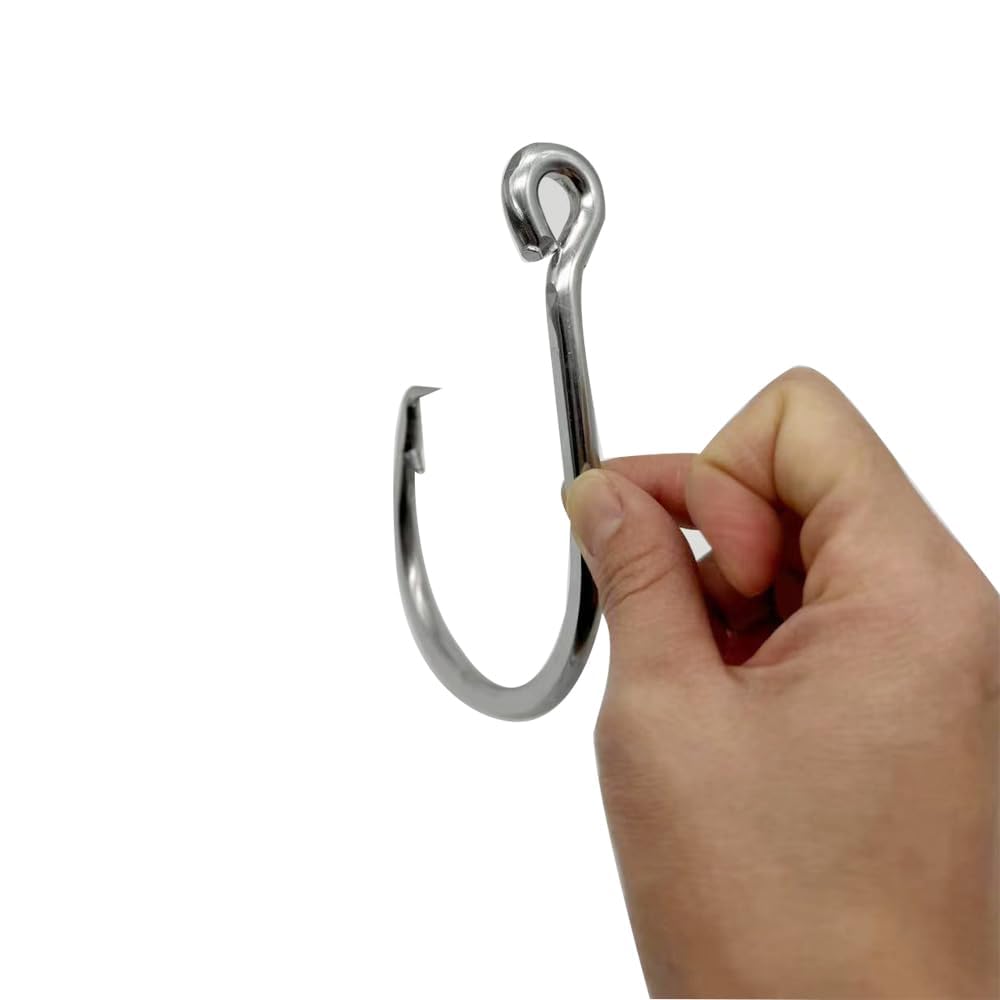 39960 Fishing Hook Giant 24/0 28/0 Stainless Steel Tuna Circle Hooks Shark Tuna Circle Big Game Saltwater Hook (28/0-1pcs)