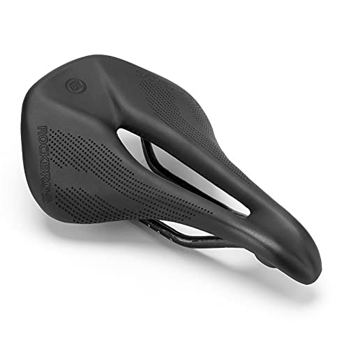 Lightweight Carbon Fiber Bike Saddle 152MM Wide Shock Absorbing Cycling Seat