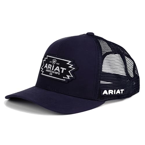 Men's Navy Cap with Embroidered Patch - One Size