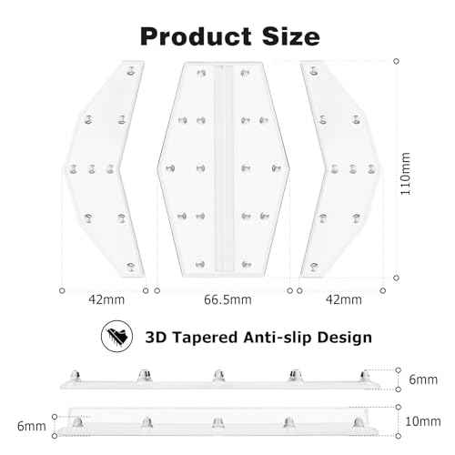 Mellbree Snowboard Stomp Pad, Pro-Grade TPU 3D Anti-Slip Grip for Ultimate Control Cold-Resistant Adhesive Clear Design Keeps Board Graphics Visible Enhanced Traction for Confident Snowboarding