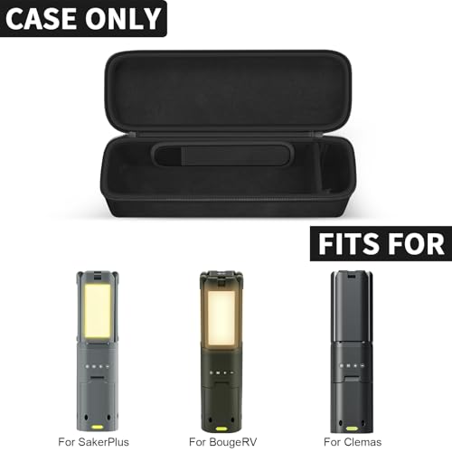 BooBowl Case Compatible with Clemas/ for BougeRV/ for SakerPlus Telescopic Rechargeable Camping Lights, Electric Outdoor Lamp Magnetic Lanterns Storage Holder Bag- Box Only