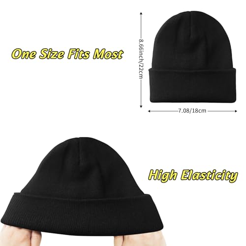 NPQQUAN 3 Packs Unisex Beanie Hats for Men Women Winter Knit Beanies