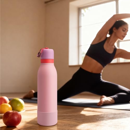 2pcs Silicone Boot for Owala FreeSip Twist 24oz Water Bottle - Angle Cake Food Variation