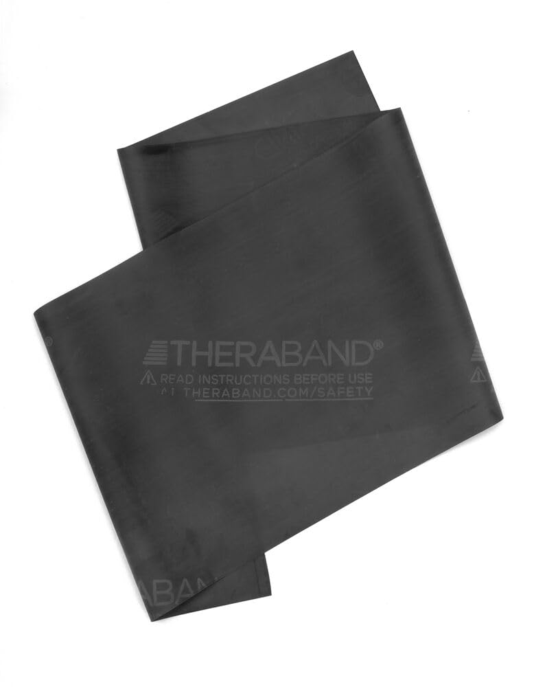 THERABAND Resistance Bands, 5 Foot, 15 Count Professional Latex Elastic Bands For Upper & Lower Body Exercise, Physical Therapy, Pilates, At-Home Workouts, & Rehab, Heavy Green, Intermediate, Level 3