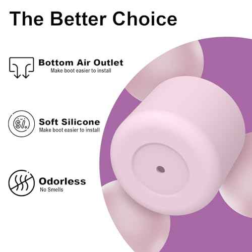 2PCS Silicone Water Bottle Boot for Owala 24oz 32oz 40oz, Anti-Slip Protective Sleeve Bottom Bumper Protector for FreeSip, Twist, and Flip Stainless Steel Water Bottles
