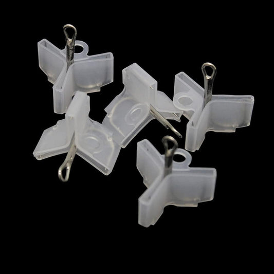 100 Pcs Transparent Fishing Hook Bonnets Fishing Treble Hook Protector Safety Cover Fishing Hook Safety Cap Protector