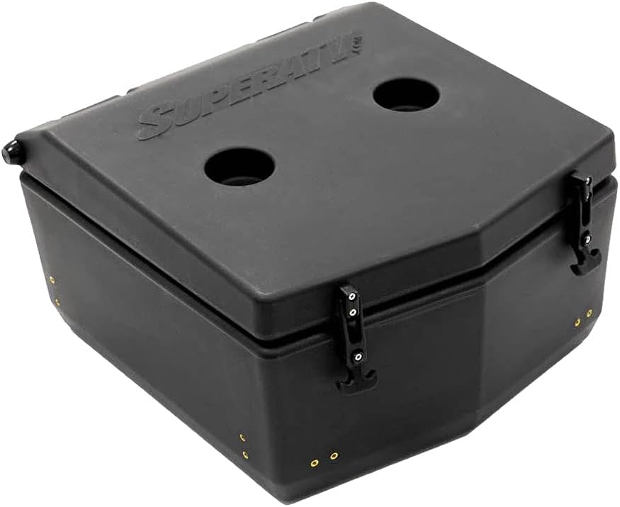 SuperATV RZR Cooler/Cargo Box For 2014-2023 Polaris RZR XP 1000 / XP 4 1000 | Insulated to Keep Drinks Cold | Holds 30 Liters | Built in Drain Plug | Sealed Lid