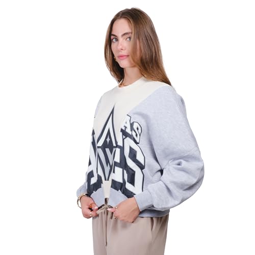 Women's WNBA Official Super Soft Showtime Crew Sweatshirt - Heather Gray Small - Vegas Aces