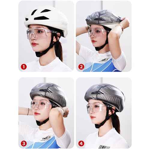 Cycling Helmet Cover for Bicycle,Waterproof Helmet Protective Cover with Reflective Strips,Reusable at Night Wind Proof Rain Cover.1 Pieces,Grey.