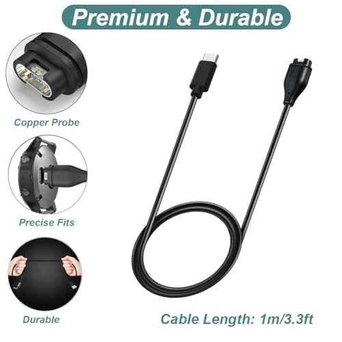 Kissmart Charger Cable for Garmin Watch