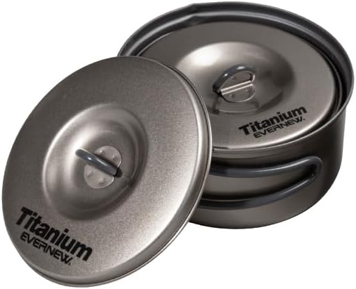 Evernew Titanium Non-Stick Pot Set, Small, Black