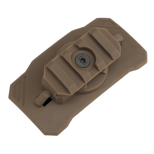 Tactical Helmet Mount for X300/X400/TLR-1/Surefire Series Lamp with 360° Rotate and Hoo&Loop Fast-Attach, Nylon Material, (Tan)