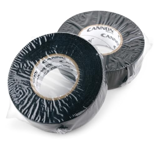 Cannon Sports Grip Tape Black 2-Pack for Hockey, Lacrosse & Baseball