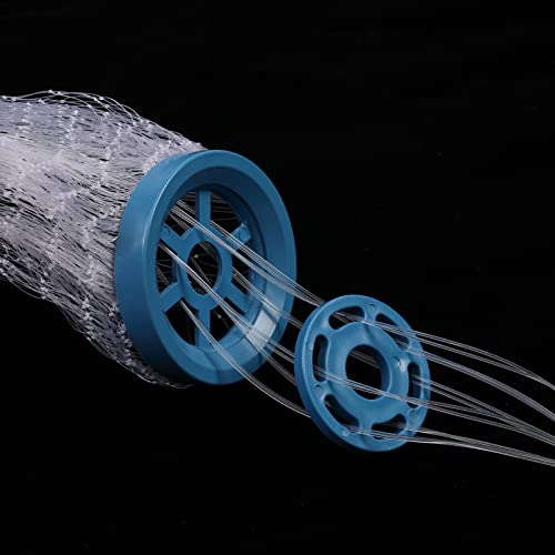 Fish Cast Net 6 Ft Radius Heavy Duty Saltwater Bait Trap with Zinc Sinkers