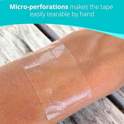 Silicone Tape for Skin Medical Silicone Tape Silicone Skin Tape Soft Silicone Tape Hypoallergenic Tape for Sensitive Skin Pain-Free Removal Tape Secures Dressing 1¡± 2" Wide (1.5ydx1.0in)