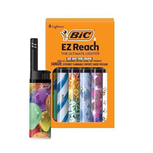 BIC EZ Reach Candle Lighter, The Ultimate Lighter with Extended Wand for Grills and Firepits