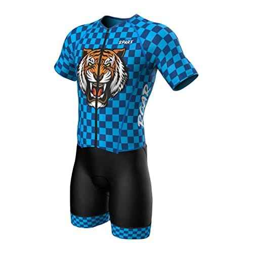 Sparx Mens Elite Aerosuit Triathlon Suit Mens Short Sleeve Tri Suit Skinsuit