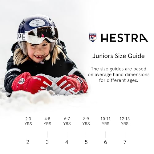 Hestra Gauntlet CZone Junior Glove (Youth 4-14yrs) | Waterproof, Insulated Kids Gloves for Winter, Skiing, Snowboarding