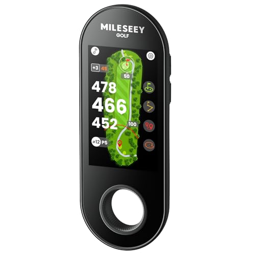 MiLESEEY GeneSonic Go Golf GPS Handheld with 43,000+ Courses, Touchscreen, No Subscription