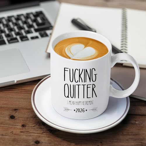 Funny Retirement Mug 2026 Coffee Cup Humorous Gift for Men Women