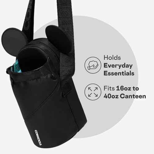 Corkcicle Crossbody Water Bottle Sling Bag - Adjustable Strap - Padded Interior Pocket - Fits 16 oz to 40 oz Tumblers - Summer Drinkware Gift