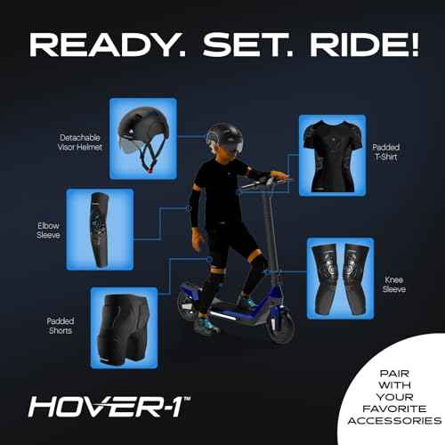 Hover-1 Vivid Folding Kick Scooter for Kids (5+ Year Old) | Features Lean-to-Turn Axle, Solid PU Tires & Slim-Design, 110 LB Max Load Capacity, Safe