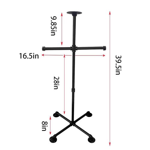 YIYEZHIQIU Armor Stand,Body Armor Stand,Weighted Vest Stand,Tactical Gear Stand,Helmet Vest Display Rack,Military Gear Holder for Police and Duty Gear Rack