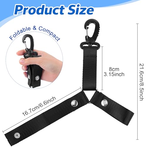 Black 1/6 /12 Pcs Cheerleading Pom Pom Holder for Backpack - Cheerleading Accessories