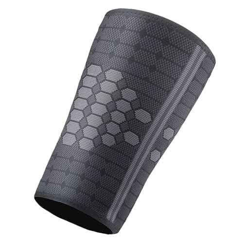 YIKANGHENG Thigh Brace Belt, High Elastic Nylon Thigh Supports Compression Sleeve for Men and Women Running, Balls, Exercise and Sports (Large)