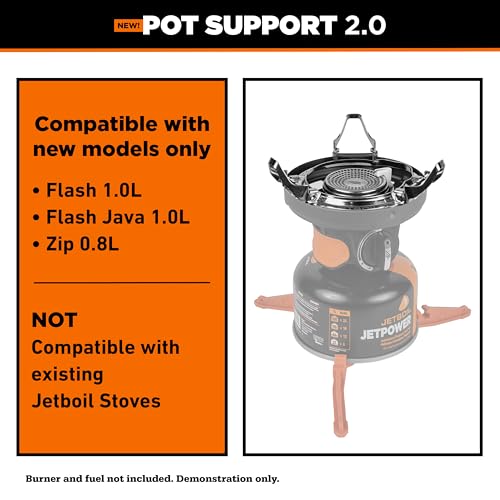 Jetboil Pot Support 2.0 with Foldable Arms for 2025 Jetboil Camp Stove Models, New for 2025