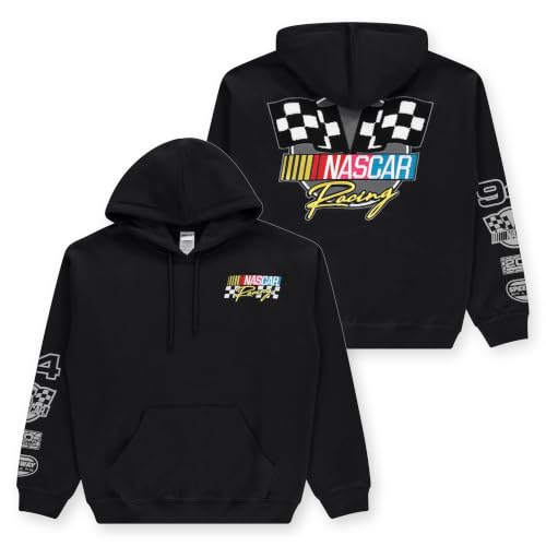 NASCAR Men's Hoodie with Sleeve Print - Dayton 500 Official Fan Gear - Medium