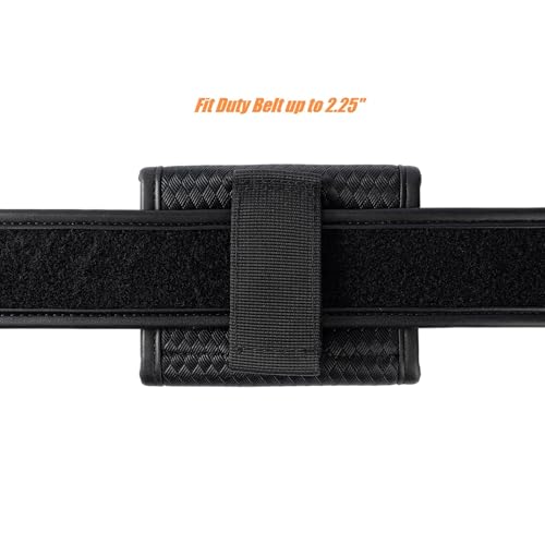Duty Belt Glove Pouch - Basket Weave 1 Piece Latex Disposable Glove Holder for Police Firefighter EMS