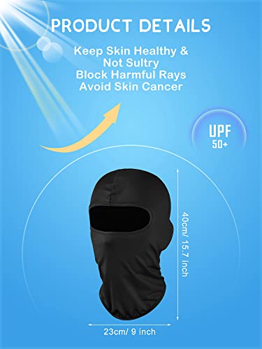 Geyoga 12-Pack Ski Mask Balaclava Full Face Cover - One Size, Black