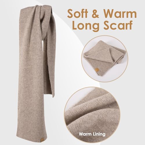 Womens Beanie Winter Hat Touchscreen Gloves Set Fleece Lined Skull Caps for Women Men