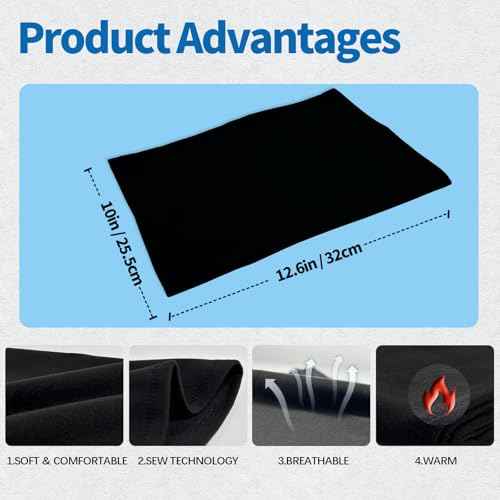 SHEVERCH Winter Fleece Neck Warmer Windproof Gaiter Face Mask Cover Cold Weather scarf For Men Women Hiking Ski
